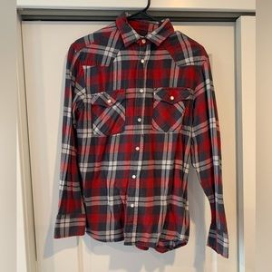 Men’s Red and Grey flannel